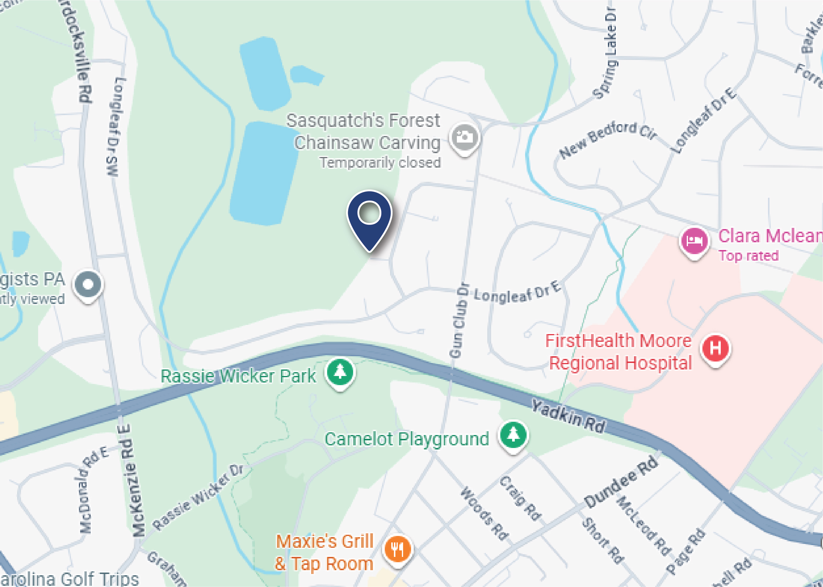 Map showing location of CGM Tax & Accounting
