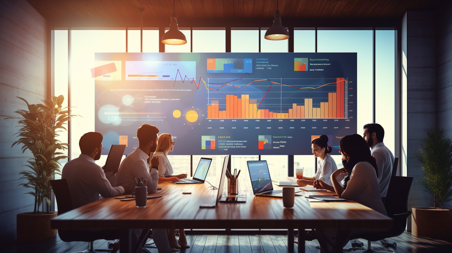 Business meeting in a modern office